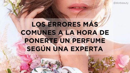 Los errores más comunes a la hora de ponerte un perfume según una experta