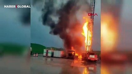 Diyarbakır'da TPAO'nun sondaj çalışmasında patlama sonrası yangın çıktı!