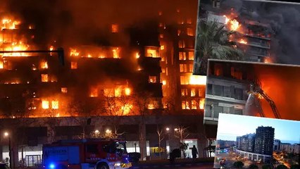 İspanya'da 14 katlı binada yangın! Bilanço ağırlaşıyor