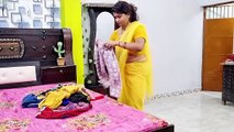 Rupa Aunty vlog house saree vlog #cleaning #yellowsareevlog