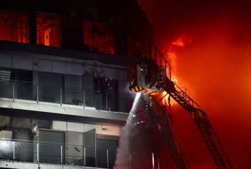 Así se propagó el incendio de València en menos de una hora