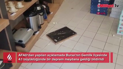 Bursa'da 4.1 büyüklüğünde deprem