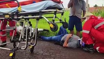 Motociclista fica ferido em acidente no Bairro Brasmadeira