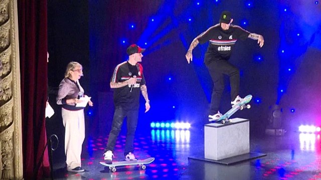 Skateboard: le Français Aurélien Giraud entre au musée Grévin avant les JO