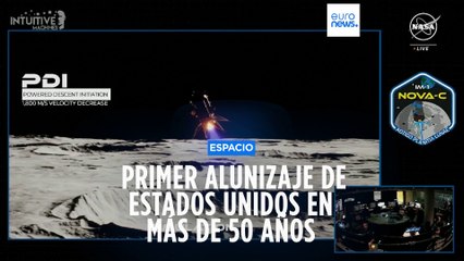 El módulo Odiseo llega al polo sur de la Luna