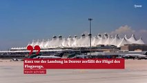 Flugzeug musste notlanden, nachdem eines seiner Flügel zu brechen begann