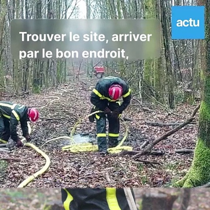 Manoeuvre autour des feux de forêt en Pays de Bray