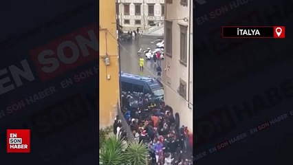 İtalyan polisinden Filistin destekçilerine coplu müdahale