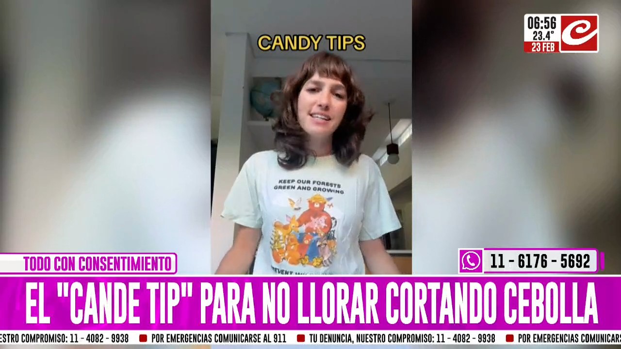 "Pedile permiso": el insólito truco de Candela Vetrano para no llorar cuando corta cebolla
