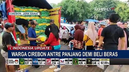 Warga Cirebon Rela Antre Panjang Demi Beli Beras Rp10 Ribu per Kilogram