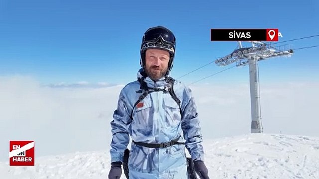 Yıldız Dağı Kayak Merkezine yağan kar yüzleri güldürdü