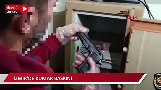 İzmir'de kumar baskını; 15 şüpheliye ceza yağdı