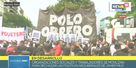 Argentina inicia nueva jornada de movilizaciones contra políticas neoliberales del gobierno