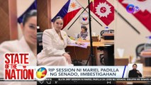 Gluta drip session ni Mariel Padilla sa loob ng senado, iimbestigahan | SONA