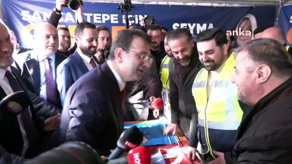 İmamoğlu, AKP'nin seçim çadırını ziyaret etti: Ne kadar çok istiyorsunuz beni
