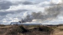 Fire at Lidl warehouse