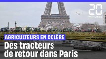 Colère des agriculteurs : Des tracteurs de retour dans Paris à la veille du salon de l'agriculture