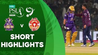Quetta Gladiators vs Islamabad United | Match 8 Short Highlights  | HBL PSL 9