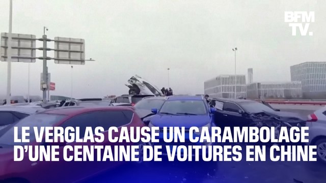 Le verglas cause un carambolage d’une centaine de voitures en Chine