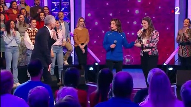 Honorine éliminée de N'oubliez pas les paroles dans l'émission du 22 février 2024. France 2