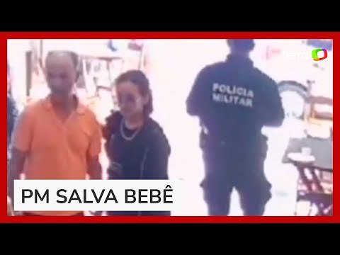 Policial Militar salva recém-nascido engasgado em lanchonete no DF