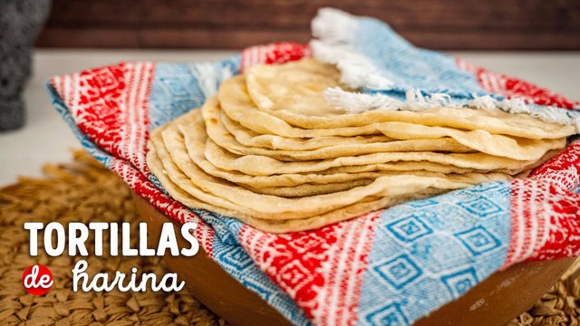 Receta de tortillas de harina, ¡con solo 4 ingredientes!