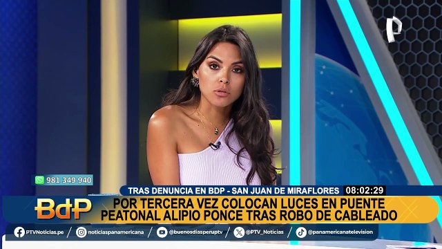 Tras denuncia de BDP: Colocan luces en puente Alipio Ponce por el robo de cableado