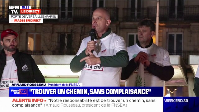 Arnaud Rousseau (président de la FNSEA): Il faut que le président de la République entende ce que les paysans de France ont à lui dire