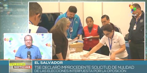 TSE de El Salvador desestima solicitud de nulidad de comicios