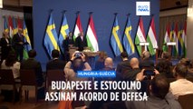 Orbán compra caças suecos e anuncia estar preparado para dar luz verde à adesão da Suécia à NATO