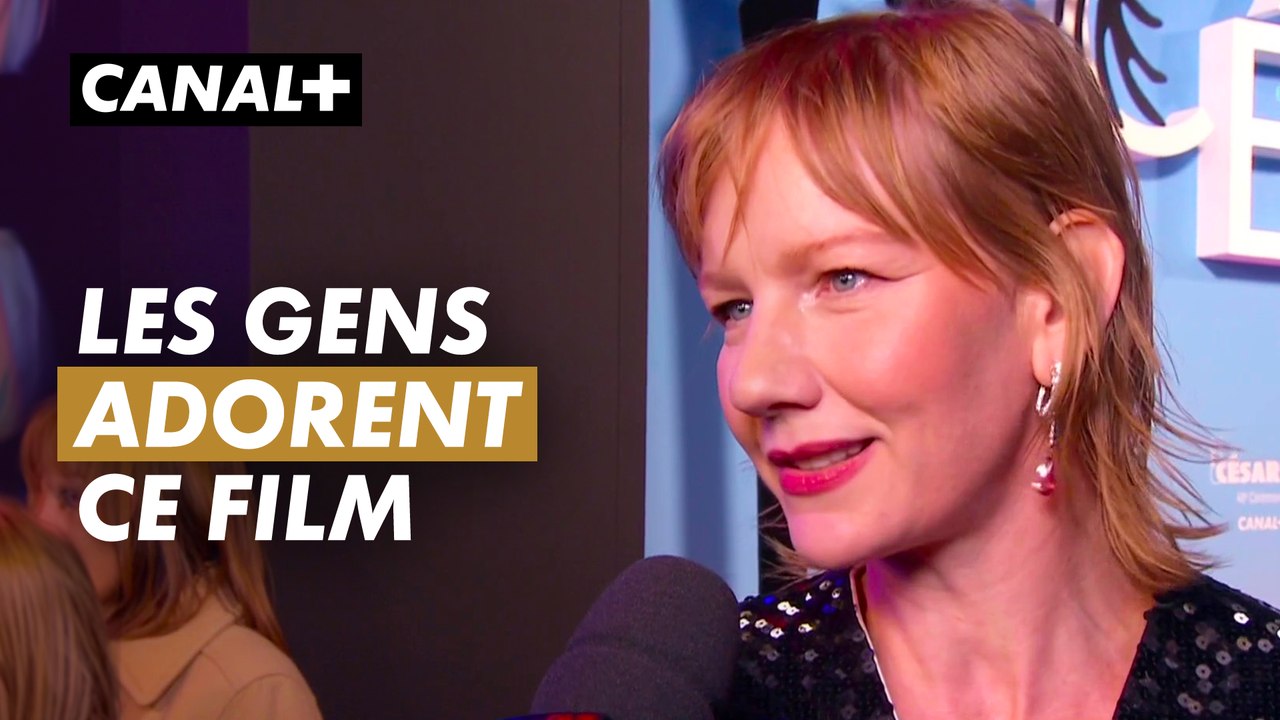 Sandra Huller s'exprime sur le film Anatomie d'une chute - Tapis Rouge - César 2024 - CANAL+