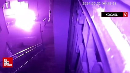 Kocaeli'de barışmayı reddeden eski kız arkadaşının evini ateşe verdi