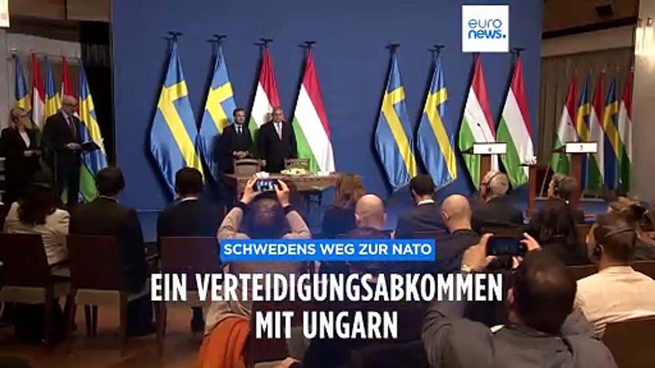 NATO-Beitritt: Schweden unterzeichnet Verteidigungsabkommen mit Ungarn