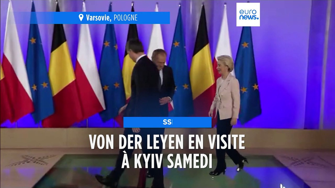Guerre en Ukraine : Ursula von der Leyen à Kyiv ce samedi pour le 2e anniversaire de l'invasion