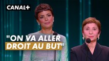 Bérénice Bejo et Ariane Ascaride après le discours de J. Godrèche - César 2024 - CANAL+
