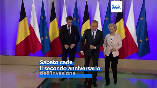 Anniversario della guerra in Ucraina, von der Leyen vola a Kiev. Presente anche Meloni per il G7