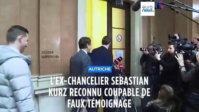 L'ancien chancelier autrichien Sebastian Kurz reconnu coupable de faux témoignage