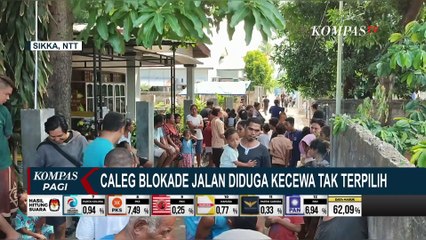 Diduga Kecewa Tak Terpilih, Caleg Hanura di Sikka Blokade Jalan Warga dengan Pagar Berduri