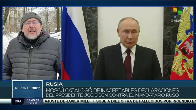 Gobierno ruso califica de inaceptables las declaraciones del presidente Joe Biden