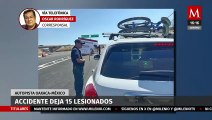 Accidente en la autopista Oaxaca-México deja a 15 personas lesionadas