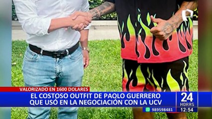 Download Video: Paolo Guerrero: descubre cuánto costó el outfit usado por el ‘Depredador’ en sus reuniones con los Acuña