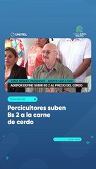 Porcicultores suben Bs 2 a la carne de cerdo