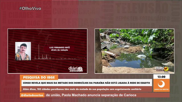 Entre as três maiores cidades do Sertão da PB, Cajazeiras tem a menor cobertura de rede de esgoto