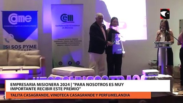 Empresaria Misionera 2024 | Para nosotros es muy importante recibir este premio