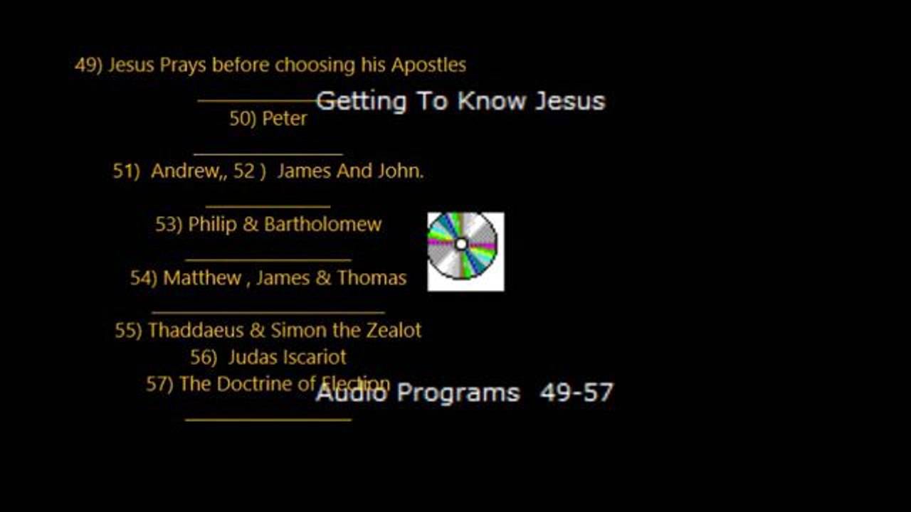 Studies on the 12 Apostles