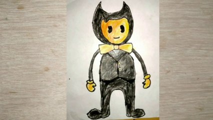 How to draw BENDY(Bendy and the Dirk Revival)