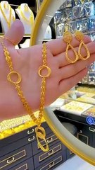 Gold colour jewelry Set