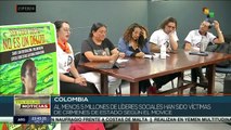 MOVICE denunció impunidad en asesinatos de líderes sociales en Colombia