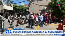 Detienen a 37 normalistas cuando pretendían tomar un autobús en Acapulco
