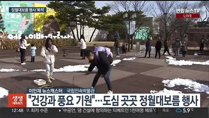 "한 해의 풍요 기원"…정월대보름 행사장 '북적'